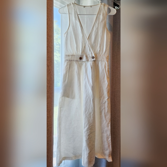 Madewell Button-Waist Wrap Midi Dress Size 00 - Picture 9 of 11
